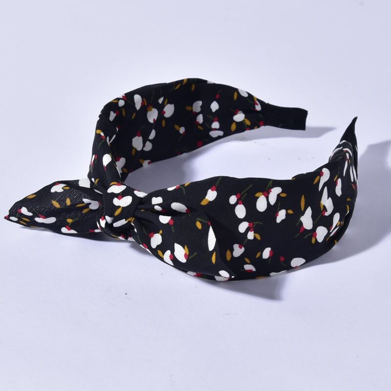 

Ditsy Floral Headband, Black