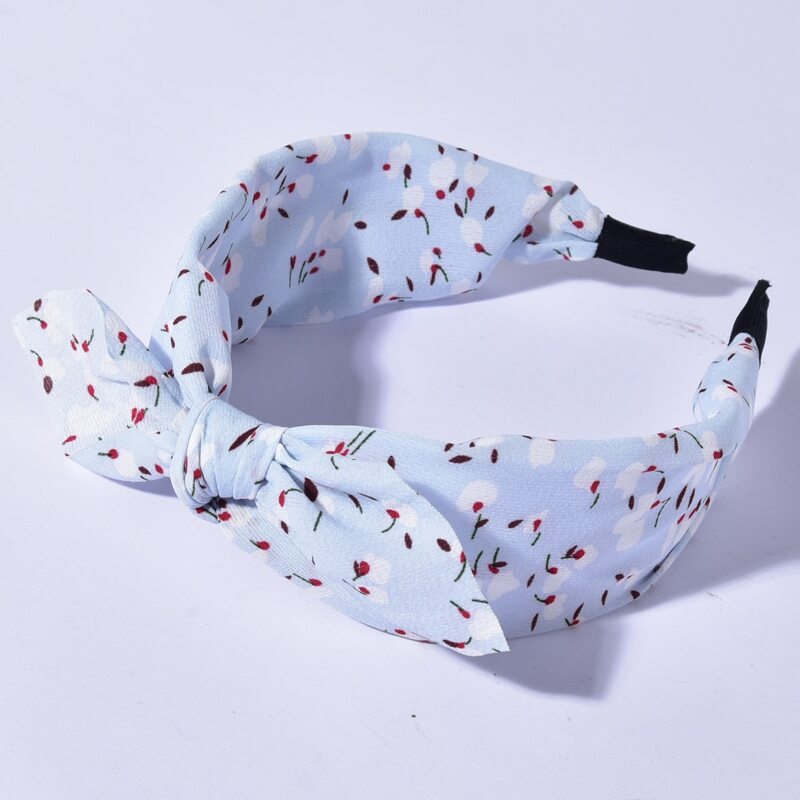 

Ditsy Floral Headband, Baby blue