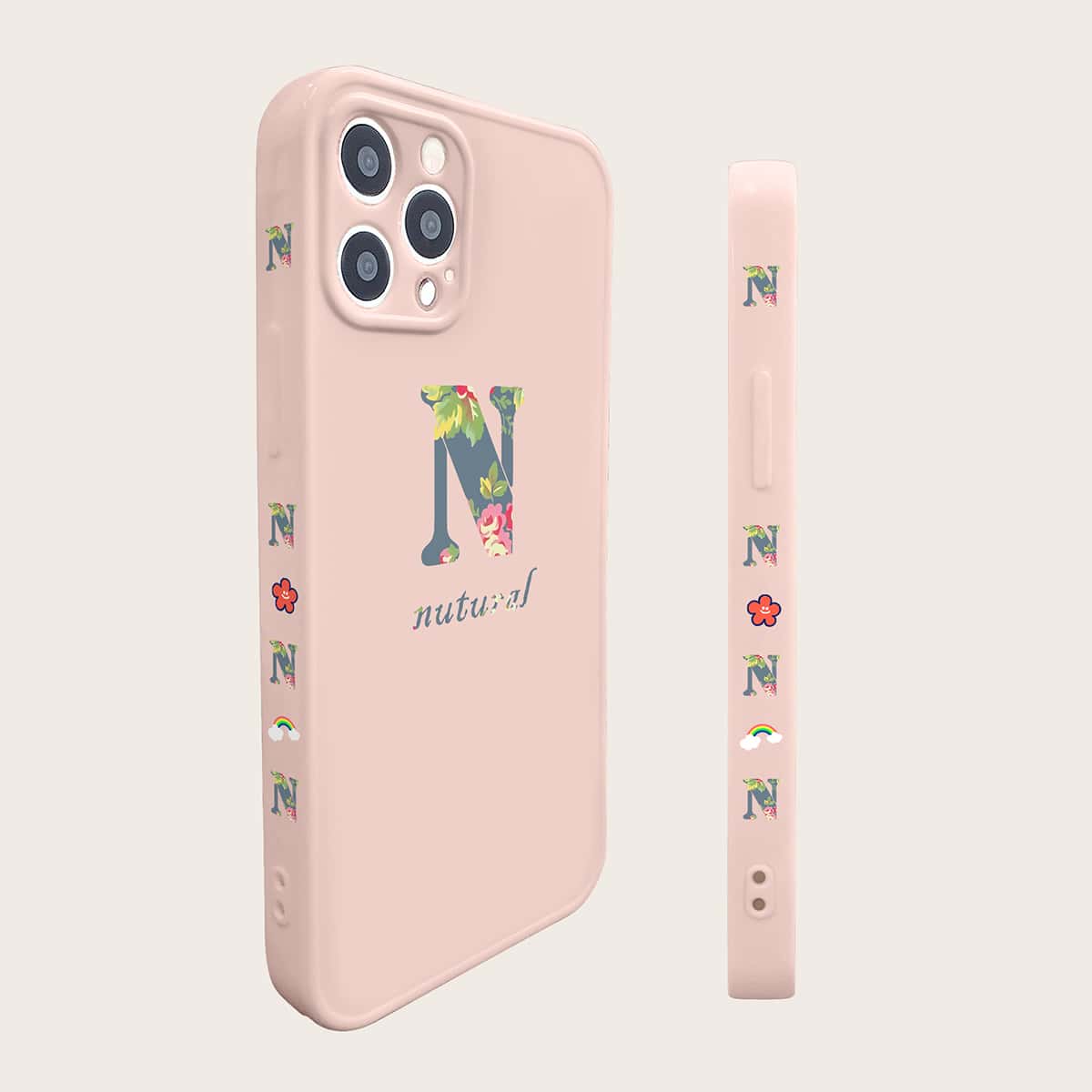 

Letter Graphic Phone Case, Multicolor