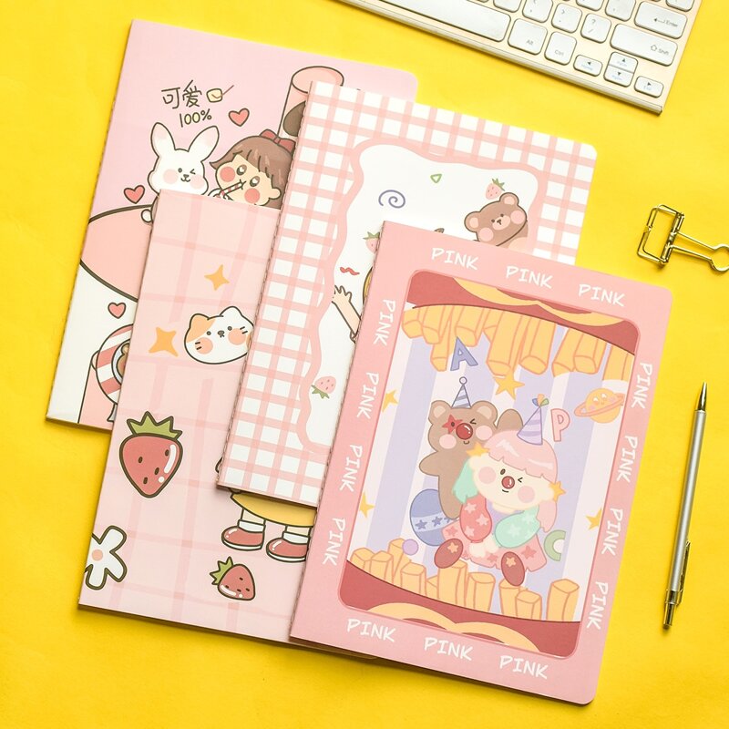 

1pc Cartoon Graphic Random Notebook, Multicolor