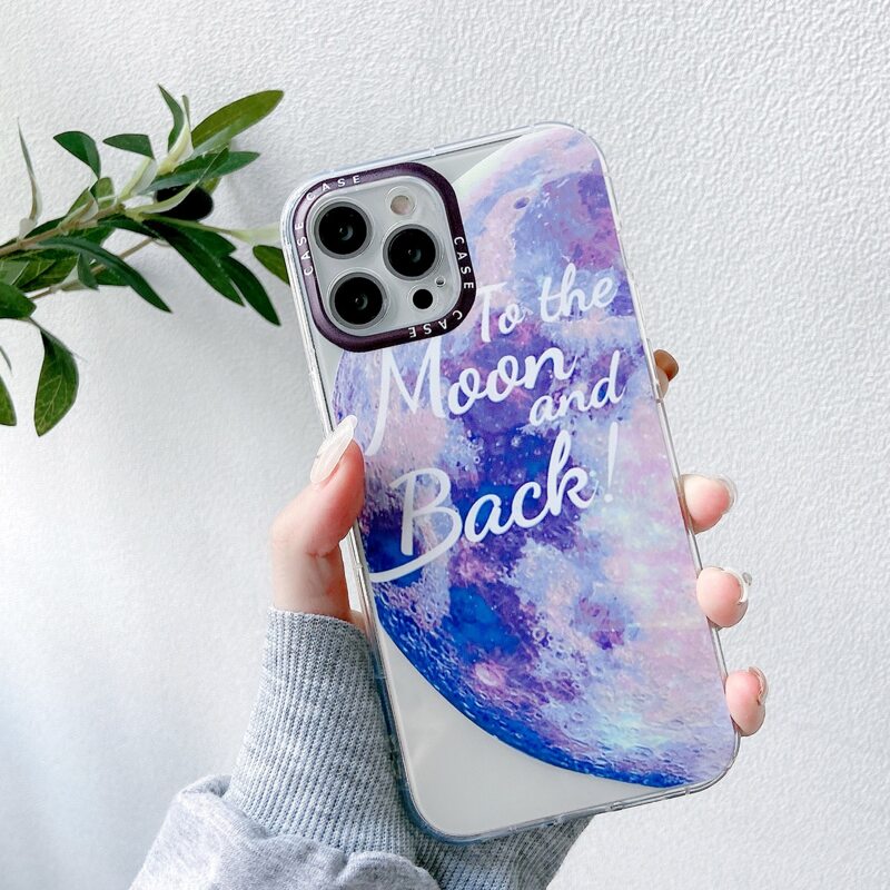 

Letter Graphic Phone Case, Clear