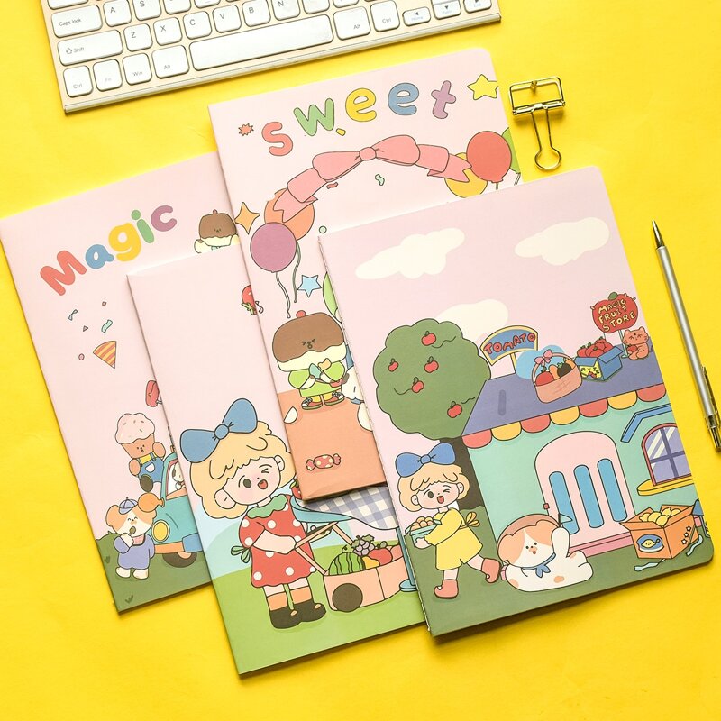 

1pc Cartoon Graphic Random Notebook, Multicolor