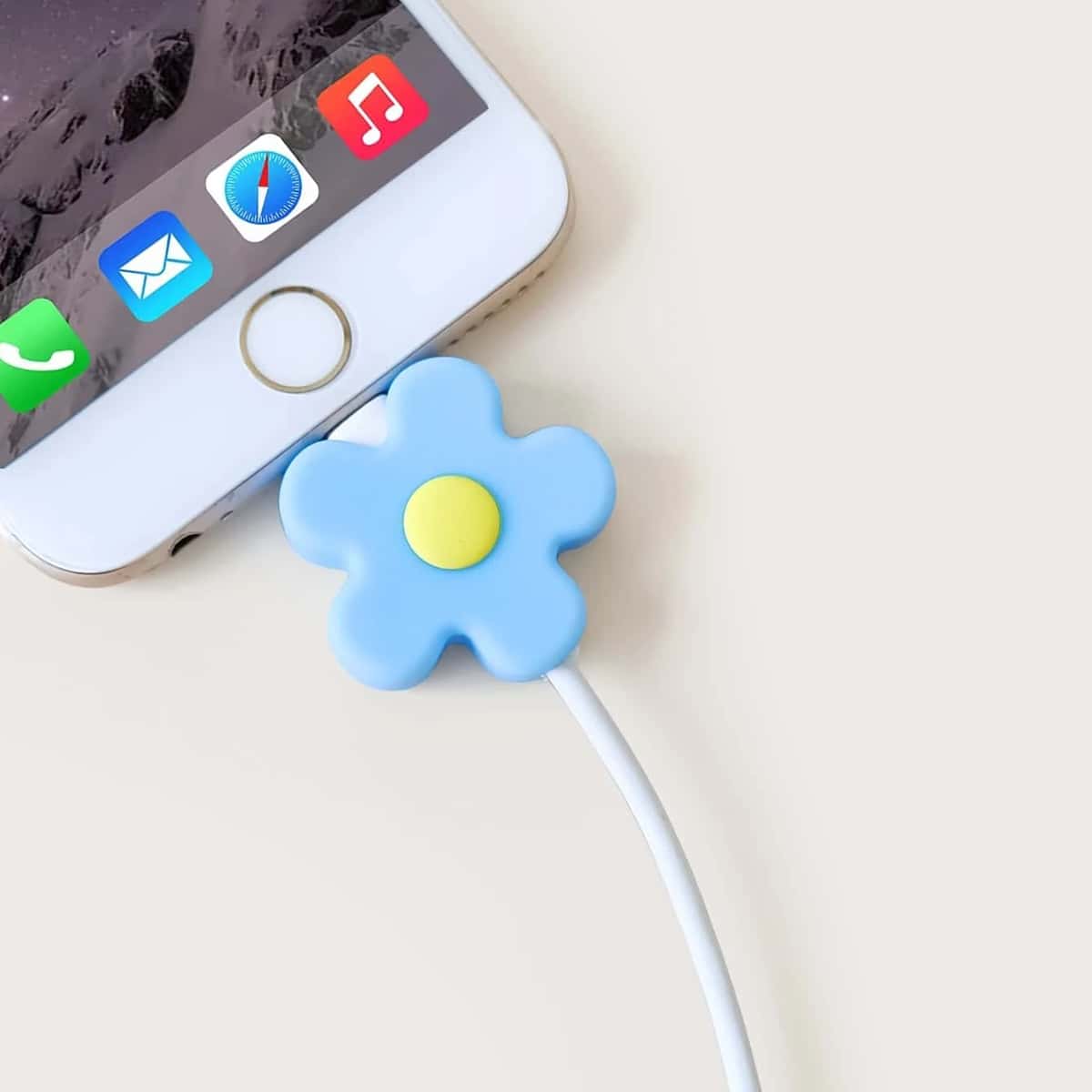 

Flower Data Cable Protector, Blue