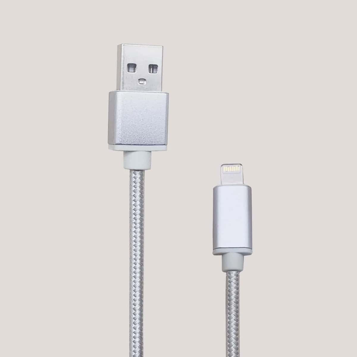 

1pc Data Cable For iPhone, Silver