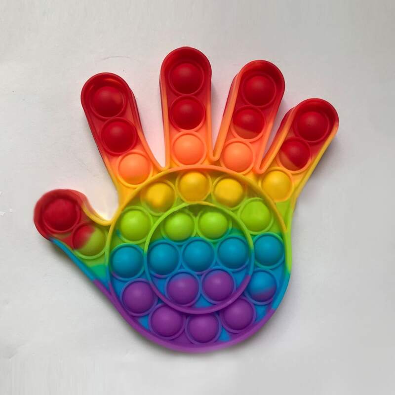 

Hand Shaped Push Pop Bubble, Multicolor
