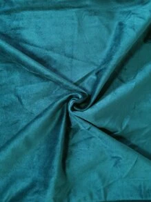 1PC Metallic Detail Cushion Cover Without Filler, Simple Throw Pillow Case, For Sofa, Living Room - Teal Blue - View 8
