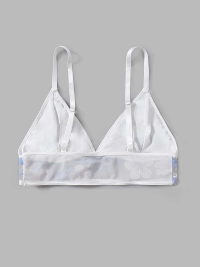 Cami Corto Bordado Con Diseño Floral