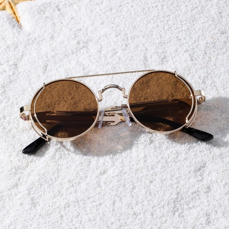 

Round Frame Tinted Lens Sunglasses