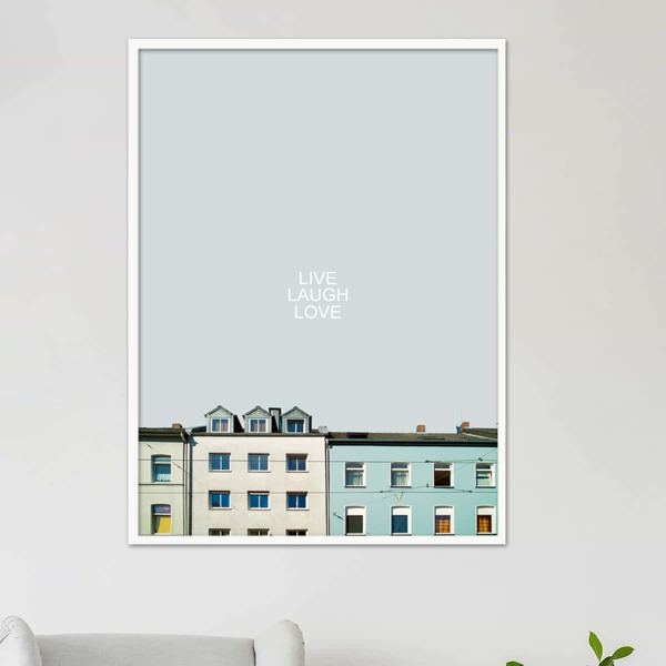 

Building Print Unframed Painting, Multicolor