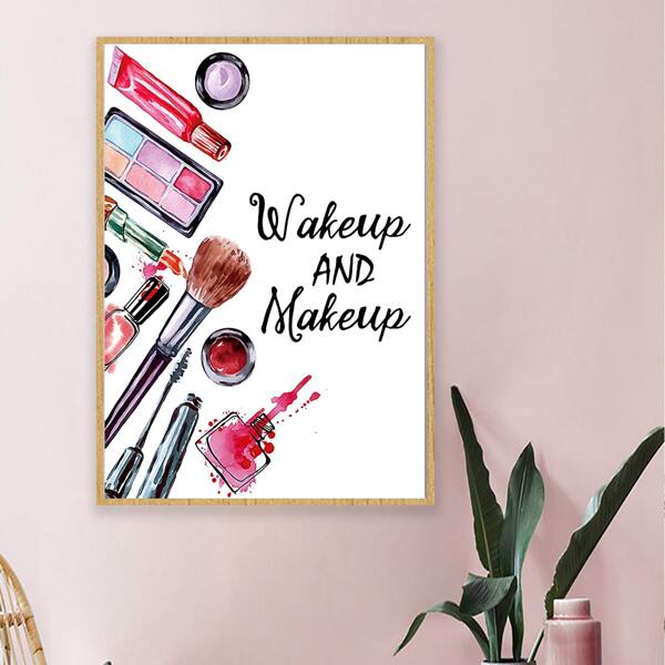 

Cosmetic Pattern Unframed Painting, Multicolor