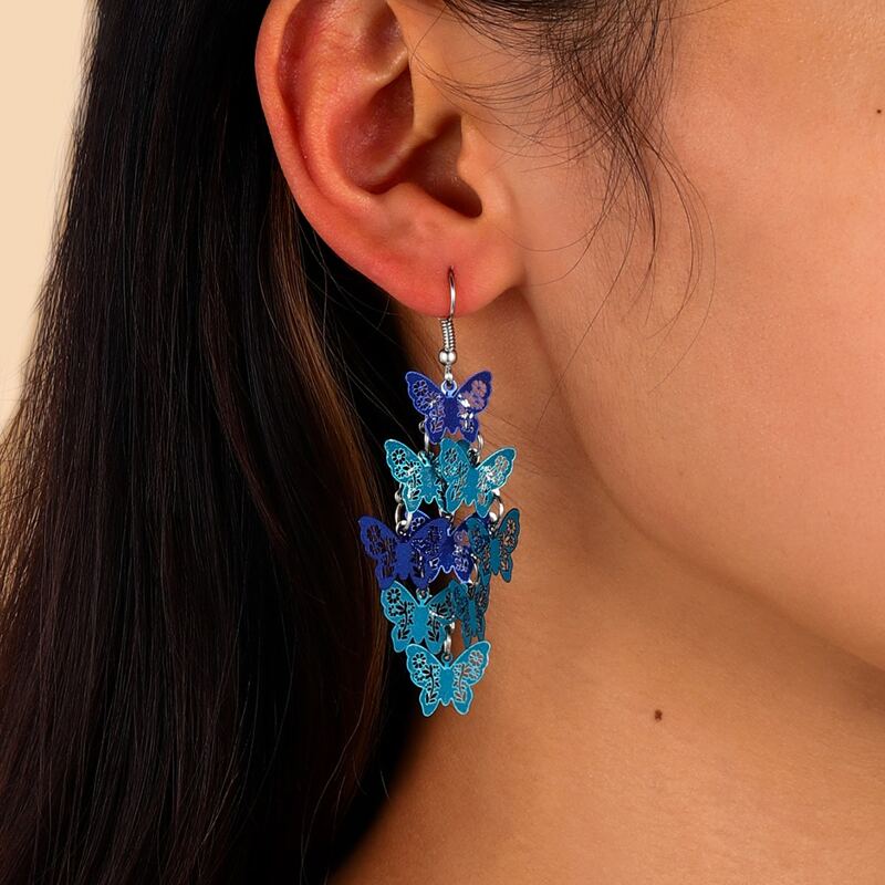 

Butterfly Decor Earrings, Multicolor