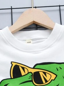 SHEIN Bộ thời trang bé trai Hoạt hình Giải trí - Nhiều màu - Xem 3