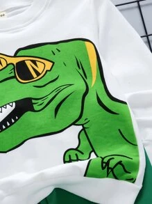 SHEIN Bộ thời trang bé trai Hoạt hình Giải trí - Nhiều màu - Xem 4