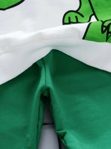 SHEIN Bộ thời trang bé trai Hoạt hình Giải trí - Nhiều màu - Xem 5