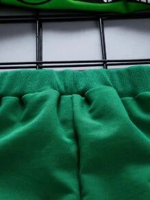 SHEIN Bộ thời trang bé trai Hoạt hình Giải trí - Nhiều màu - Xem 7