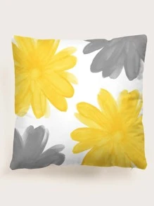 花圖案靠墊套不附帶墊芯 - 彩色 - 查看 1