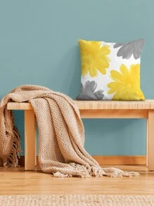 花圖案靠墊套不附帶墊芯 - 彩色 - 查看 7