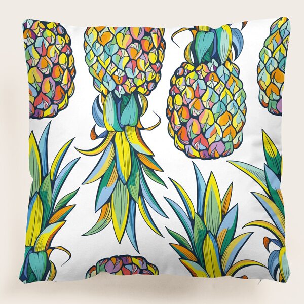 

Pineapple Pattern Cushion Cover Without Filler, Multicolor