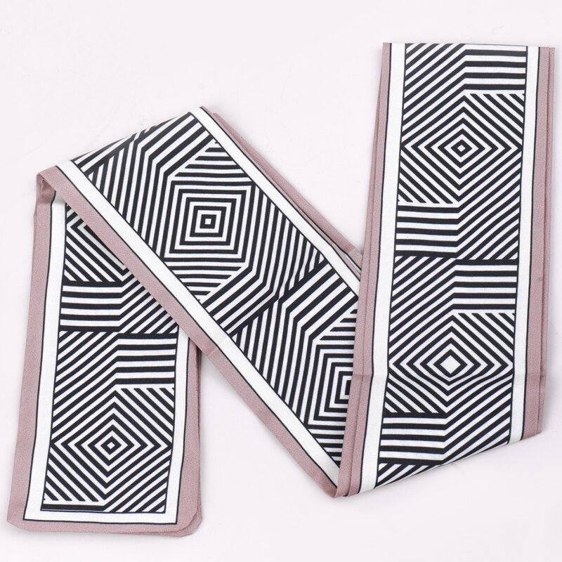 

Geometric Pattern Twilly Scarf, Multicolor