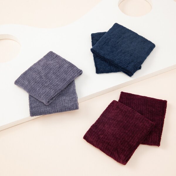

6pcs Solid Wide Hair Band, Multicolor