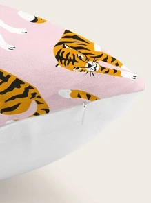 Tiger Print Cushion Cover Without Filler - Multicolor - View 2