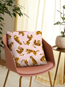 Tiger Print Cushion Cover Without Filler - Multicolor - View 6