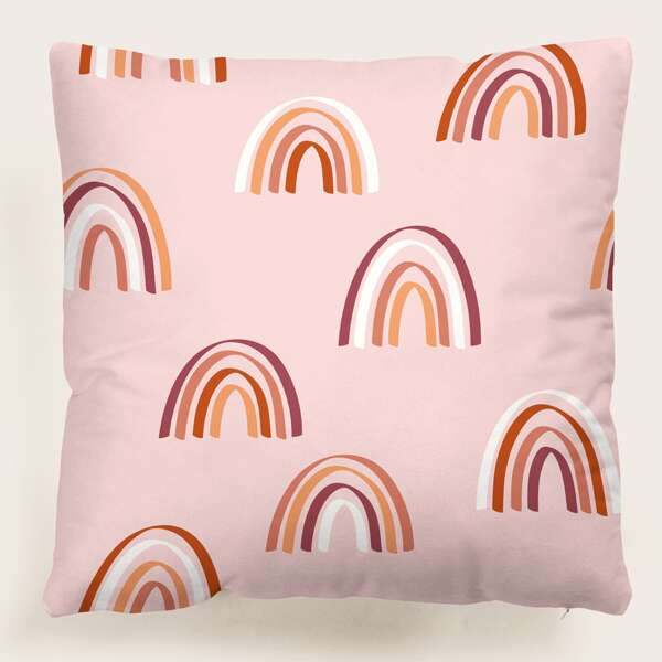 

Rainbow Print Cushion Cover Without Filler, Multicolor