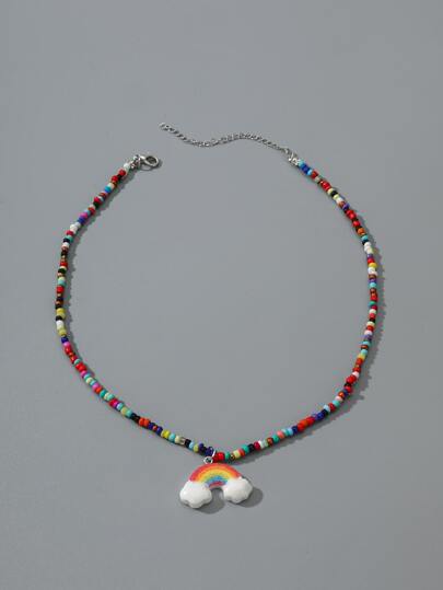Origin 4961-48 - PLANETARY 3 STRAND NECKLACE - RAINBOW COMBINATION - 18