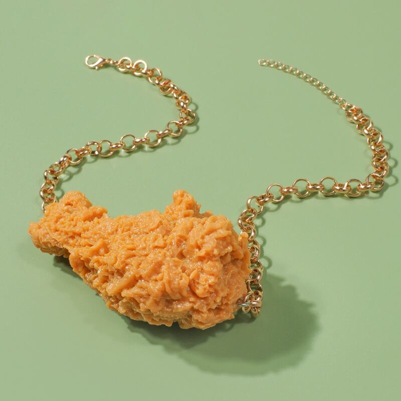 

Simulation Food Decor Necklace, Orange