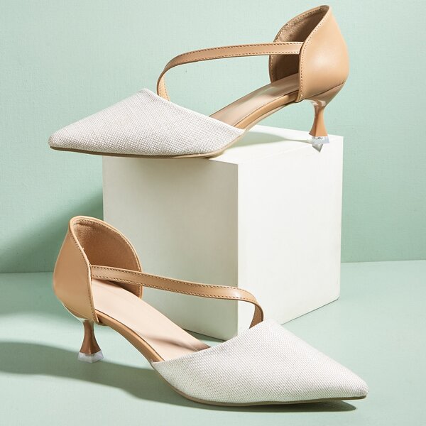 

Two Tone Pyramid Pumps, Multicolor
