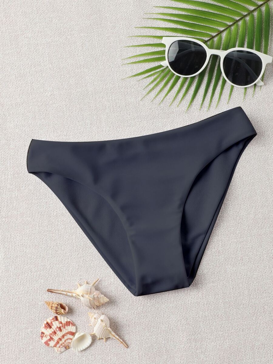 Niñas Bragas bikini unicolor - Negro - Ver 1