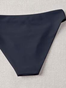 Niñas Bragas bikini unicolor - Negro - Ver 3