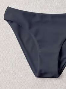 Niñas Bragas bikini unicolor - Negro - Ver 4