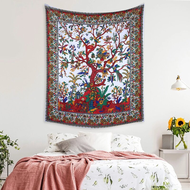 

Tree Print Tapestry, Multicolor