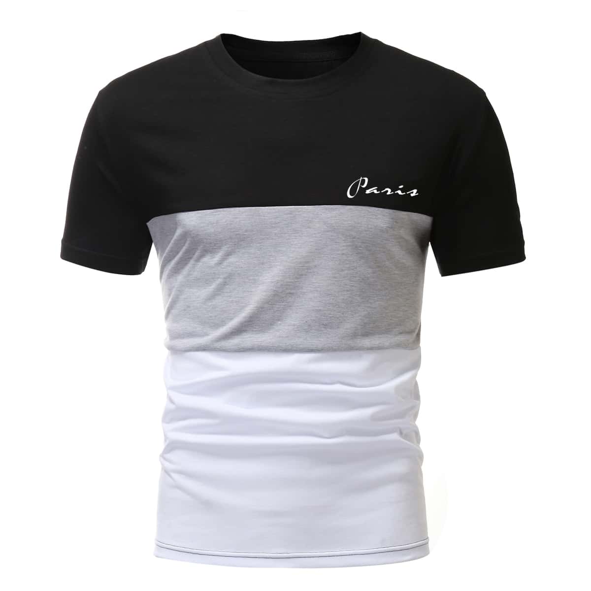 

Guys Colorblock Letter Graphic Tee, Multicolor