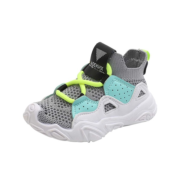 

Toddler Boys Colorblock Knit Chunky Sneakers, Grey