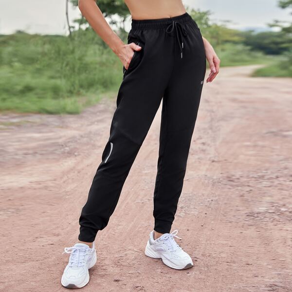 

Спортивные брюки мягкость на кулиске, Чёрный