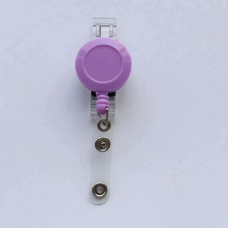 

1pc Elastic ID Badge Buckle, Purple