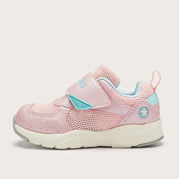 

Toddler Girls Letter Graphic Velcro Strap Sneakers, Pink