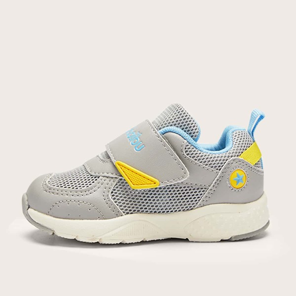 

Toddler Boys Letter Graphic Velcro Strap Sneakers, Grey