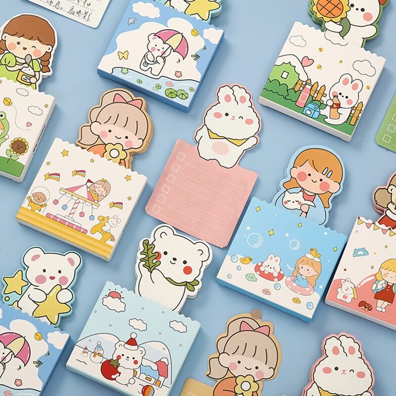 

3pcs Cartoon Graphic Random Sticky Note, Multicolor