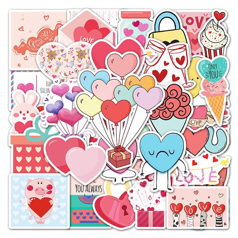 

50pcs Cartoon Graphic Sticker, Multicolor