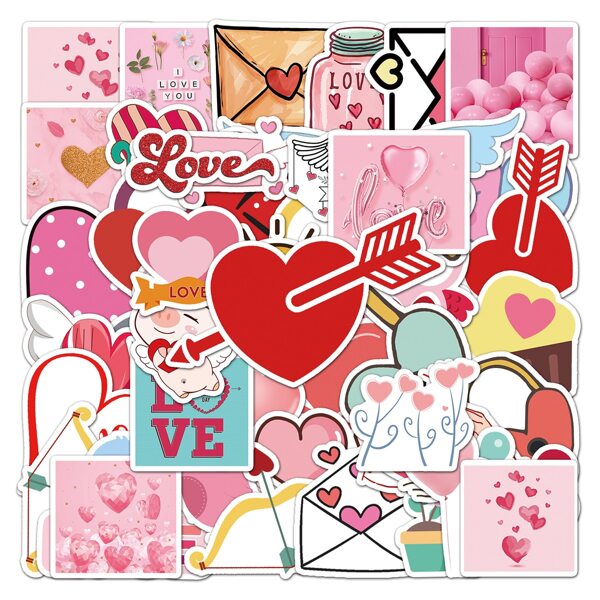 

50pcs Cartoon Graphic Sticker, Multicolor