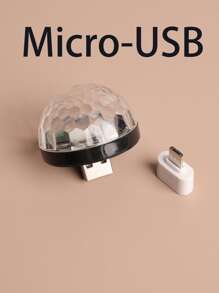 1 pieza lámpara de disco LED micro USB - Multicolor - Ver 2