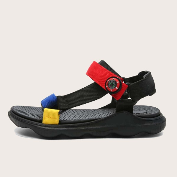 

Boys Colorblock Triangle Linked Sandals, Multicolor