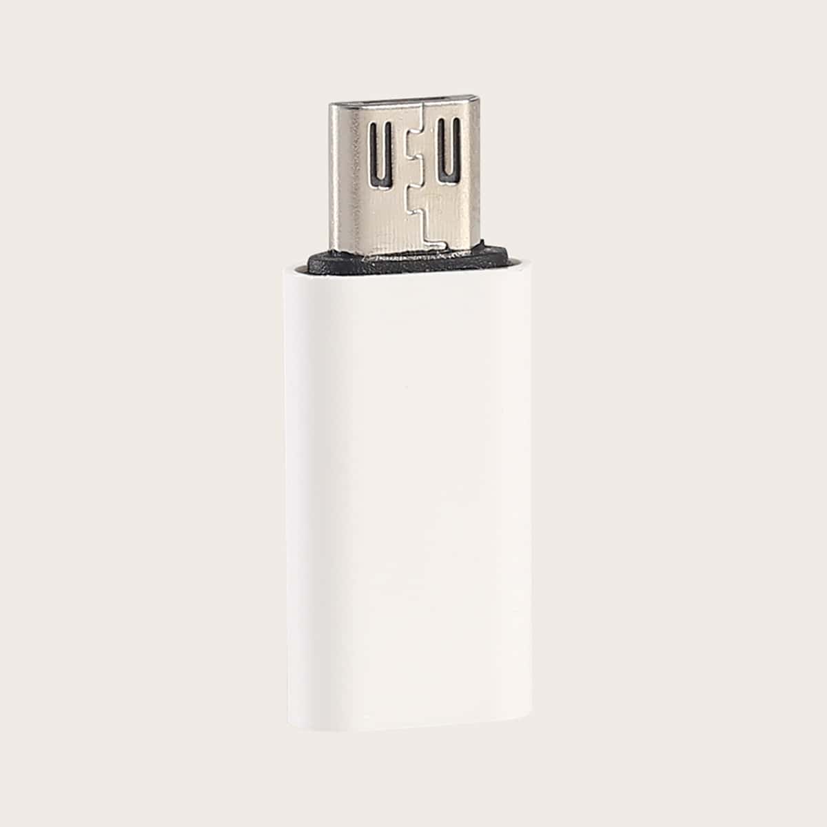 

Type C to V8 to Charger Cable Adapter, White
