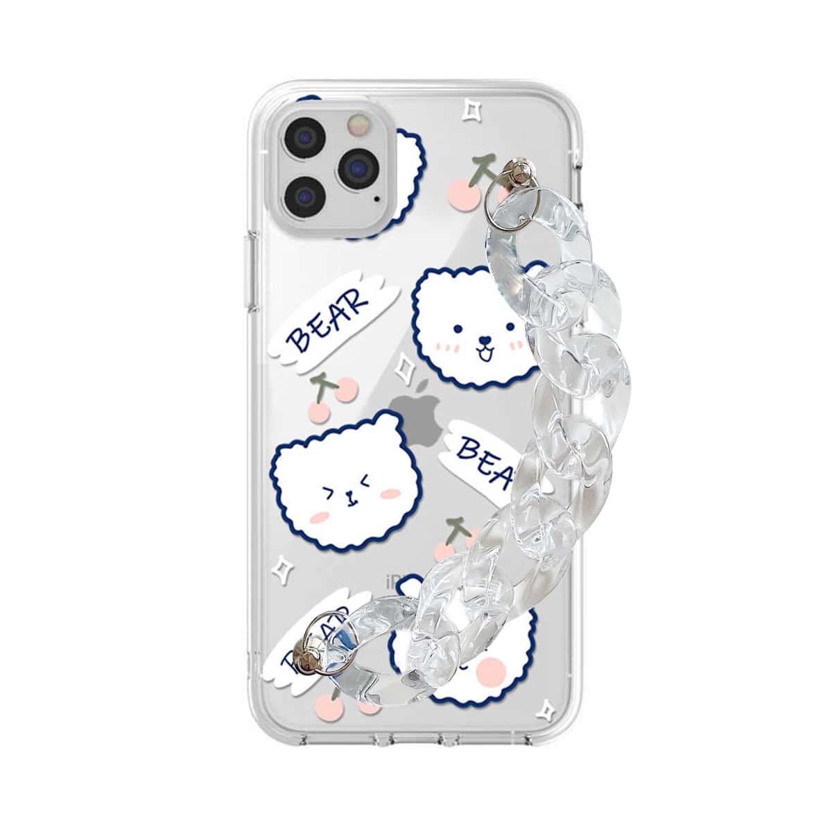 

Cartoon Bear Phone Case, Clear
