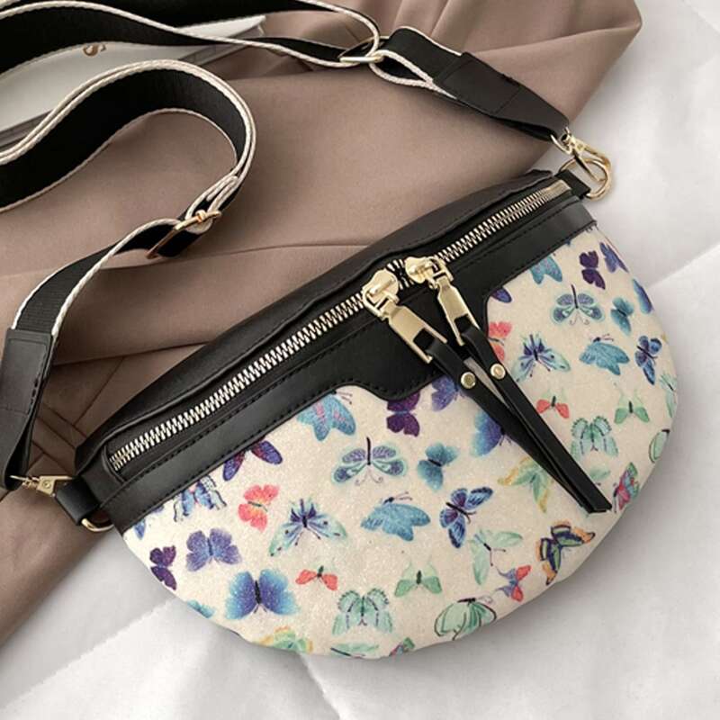 

Butterfly Graphic Bum Bag, Multicolor