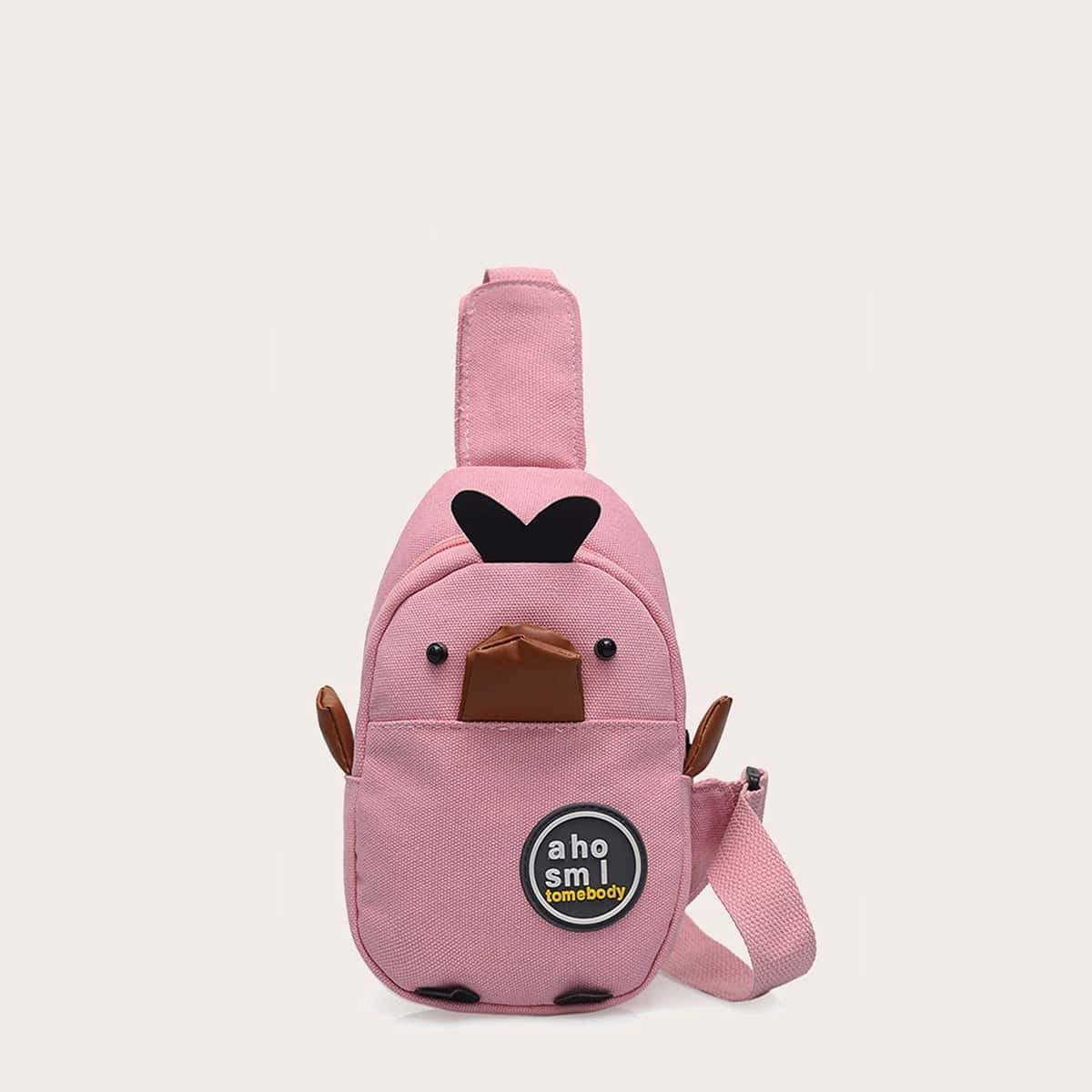 

Cartoon Design Sling Bag, Pink