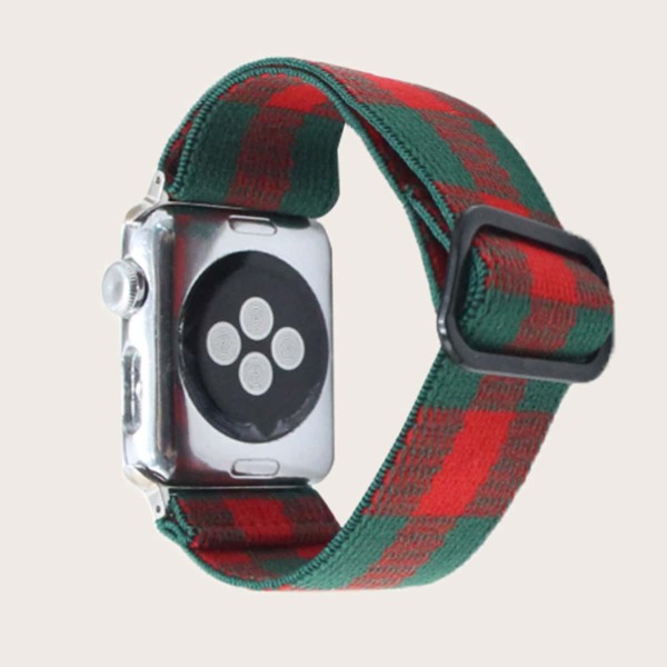 

Plaid Nylon Watchband For iWatch, Multicolor